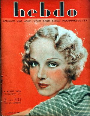 HEBDO magazine side cover Issue 17 4 August 1933