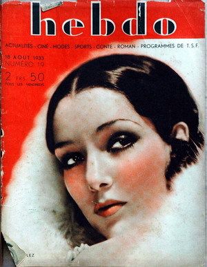 HEBDO magazine side cover Issue 19 18 August 1933