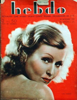 HEBDO magazine side cover Issue 25 25 September 1933