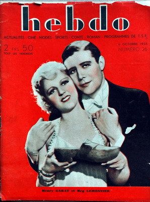 HEBDO magazine side cover Issue 26 6 October 1933