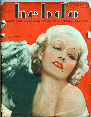 HEBDO magazine side cover Issue 47 2 March 1934