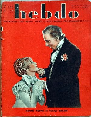 HEBDO magazine side cover Issue 55 27 April 1934