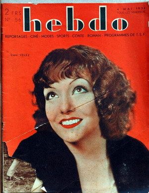 HEBDO magazine side cover Issue 56 4 May 1934