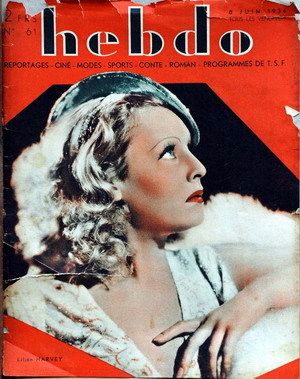 HEBDO magazine side cover Issue 61 8 June 1934