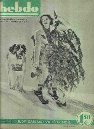 HEBDO magazine side cover December 1939