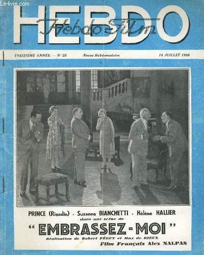HEBDO-FILM magazine side cover Issue 29 14 July 1928