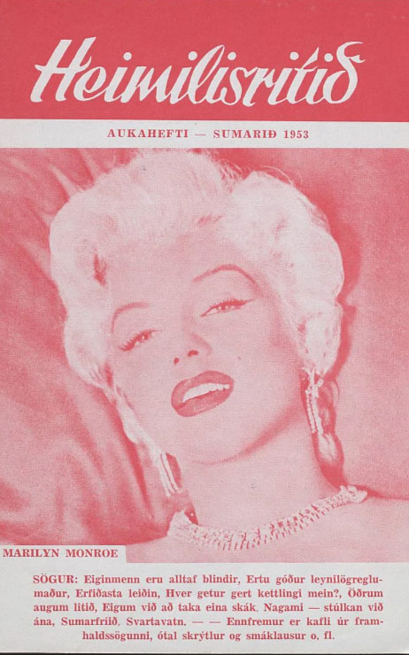 HEIMILISRITID magazine side cover 30 May 1953