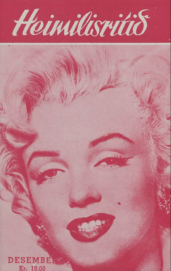 HEIMILISRITID magazine side cover 1 December 1956