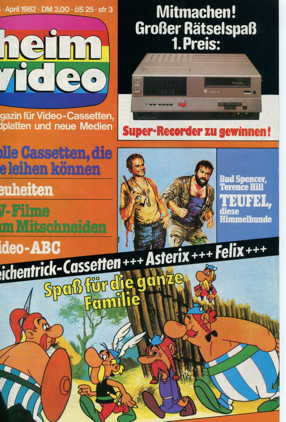 HEIMVIDEO magazine side cover Issue 4  April 1982