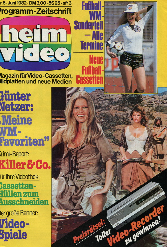HEIMVIDEO magazine side cover Issue 6  June 1982