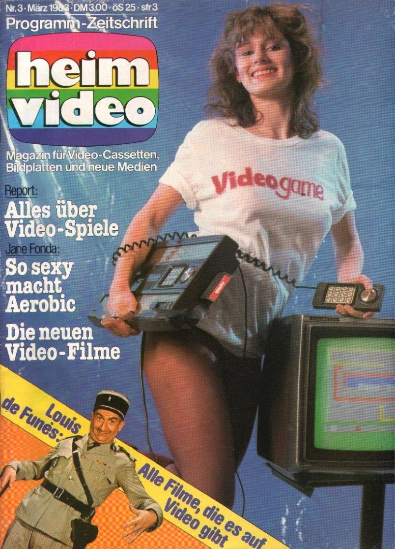HEIMVIDEO magazine side cover Issue 3  March 1983
