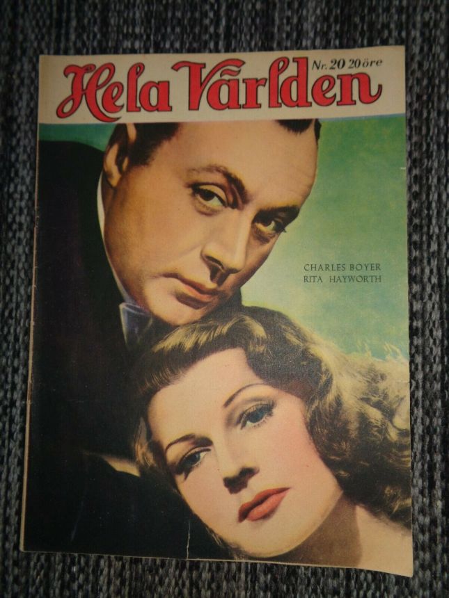 HELA VARLDEN magazine side cover Issue 20 16 May 1943