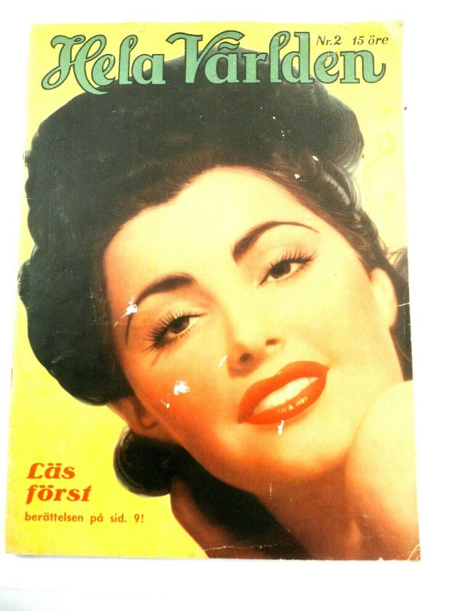 HELA VARLDEN magazine side cover Issue 2   1940