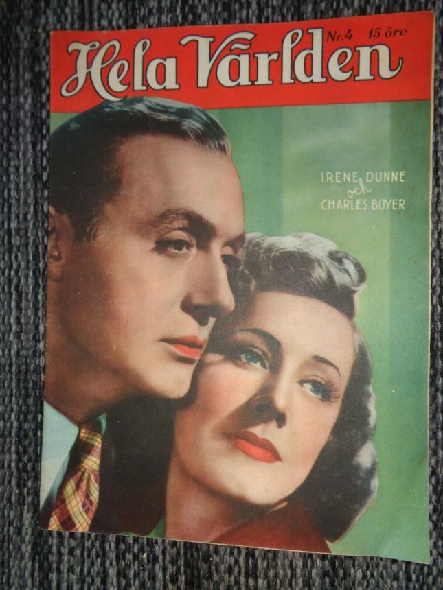 HELA VARLDEN magazine side cover Issue 4   1940