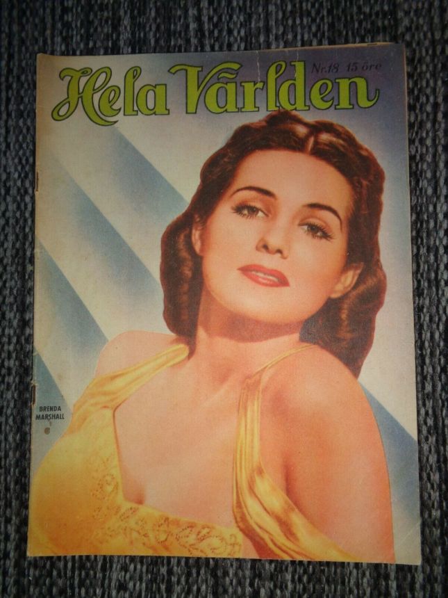 HELA VARLDEN magazine side cover Issue 18   1941