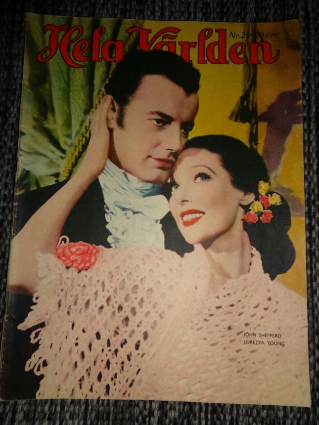 HELA VARLDEN magazine side cover Issue 24   1942