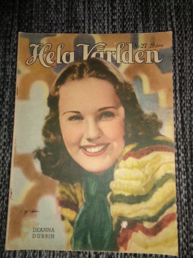 HELA VARLDEN magazine side cover Issue 27   1942