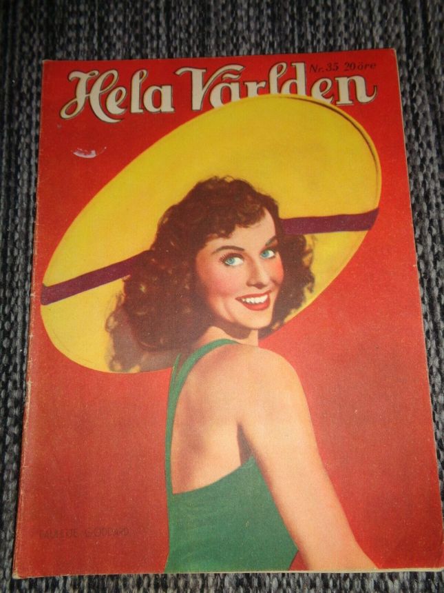 HELA VARLDEN magazine side cover Issue 35   1942