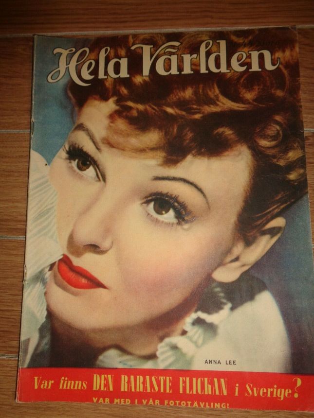 HELA VARLDEN magazine side cover Issue 44   1942