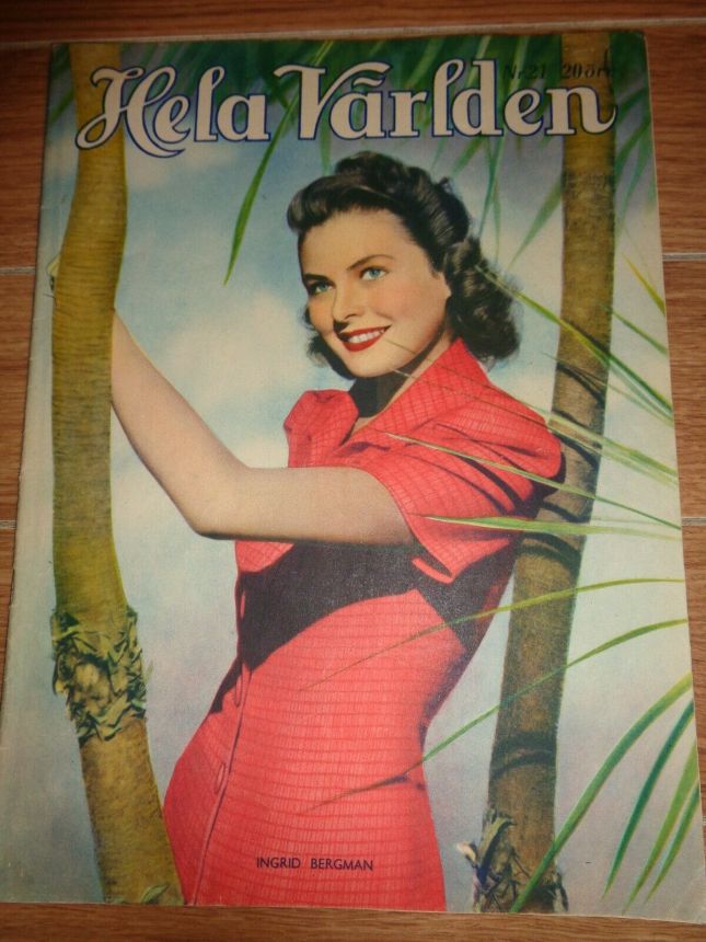 HELA VARLDEN magazine side cover Issue 21   1943