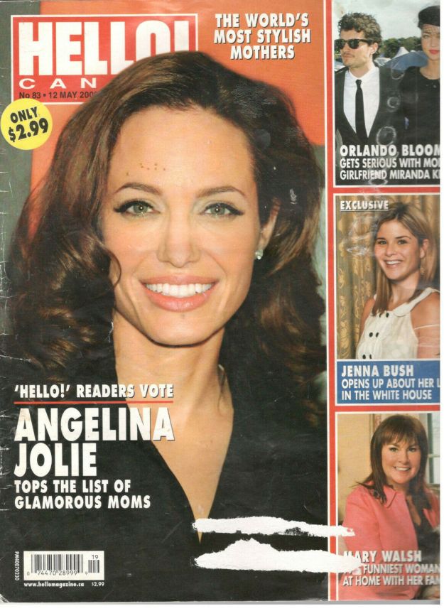 HELLO CANADA magazine side cover 12 May 2008