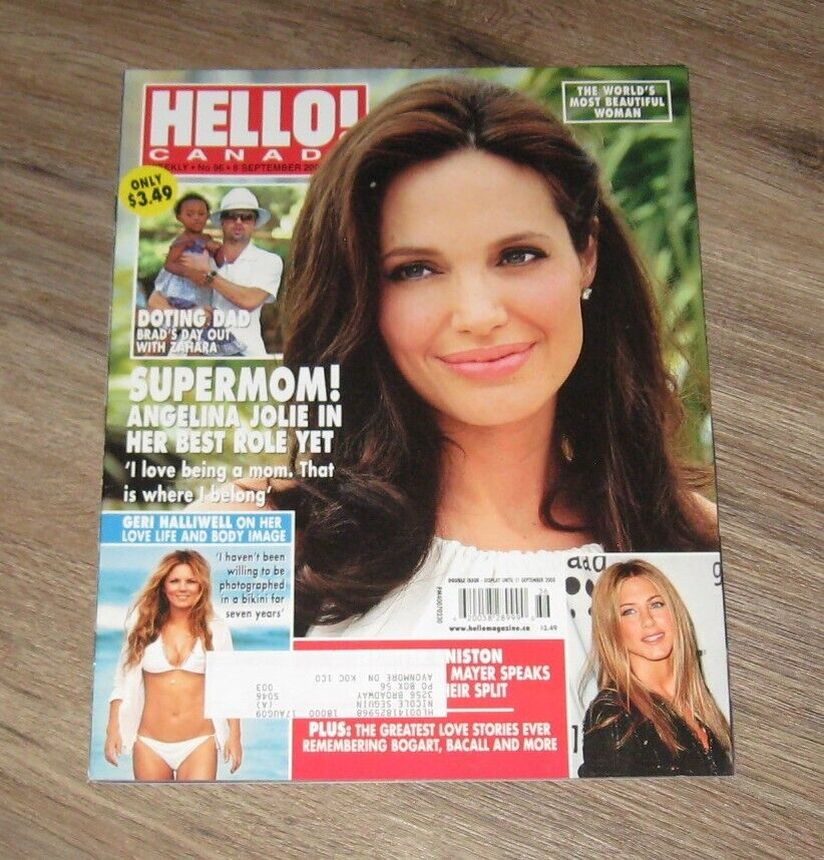 HELLO CANADA magazine side cover 8 September 2008