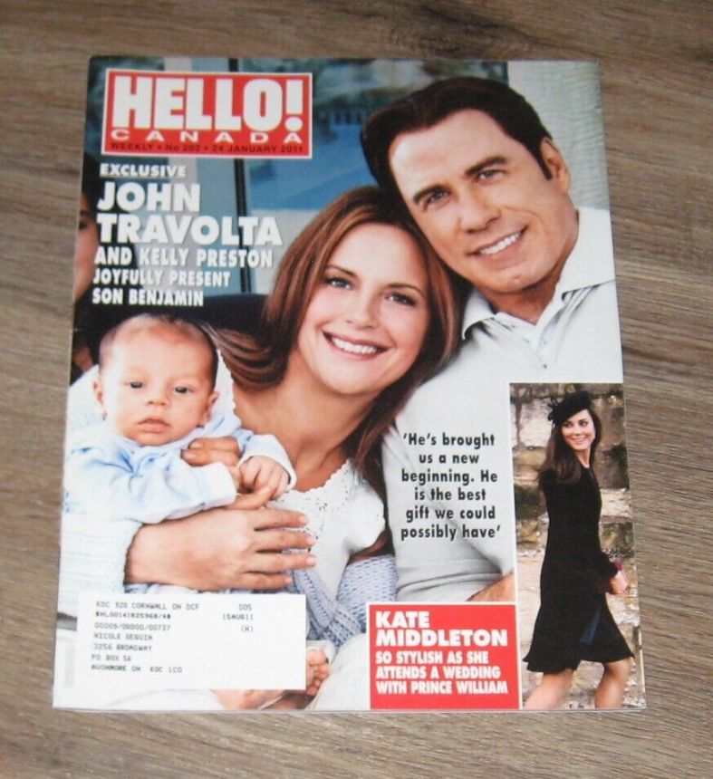 HELLO CANADA magazine side cover 24 January 2011