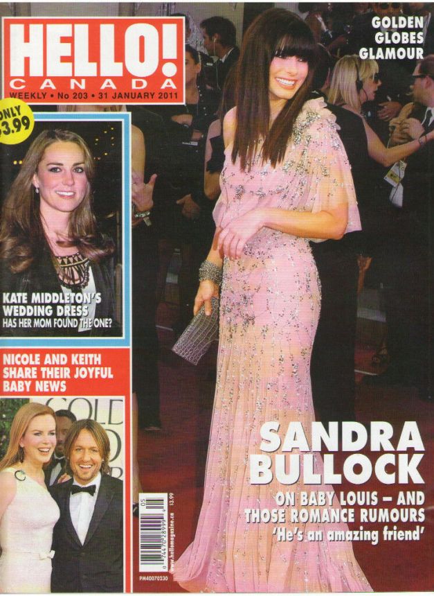 HELLO CANADA magazine side cover 31 January 2011