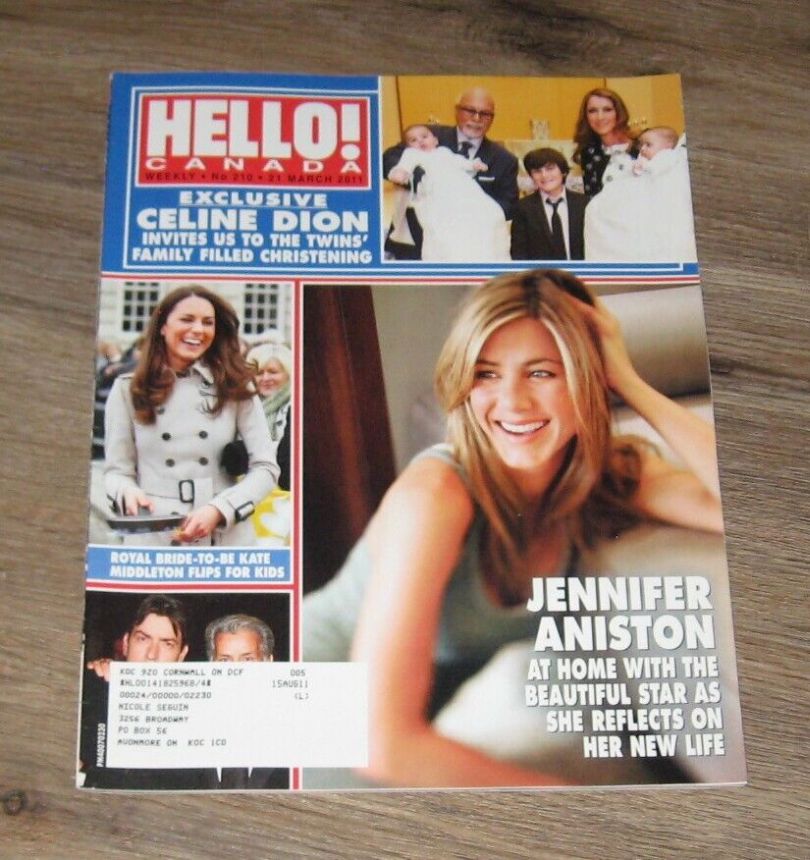 HELLO CANADA magazine side cover 21 March 2011