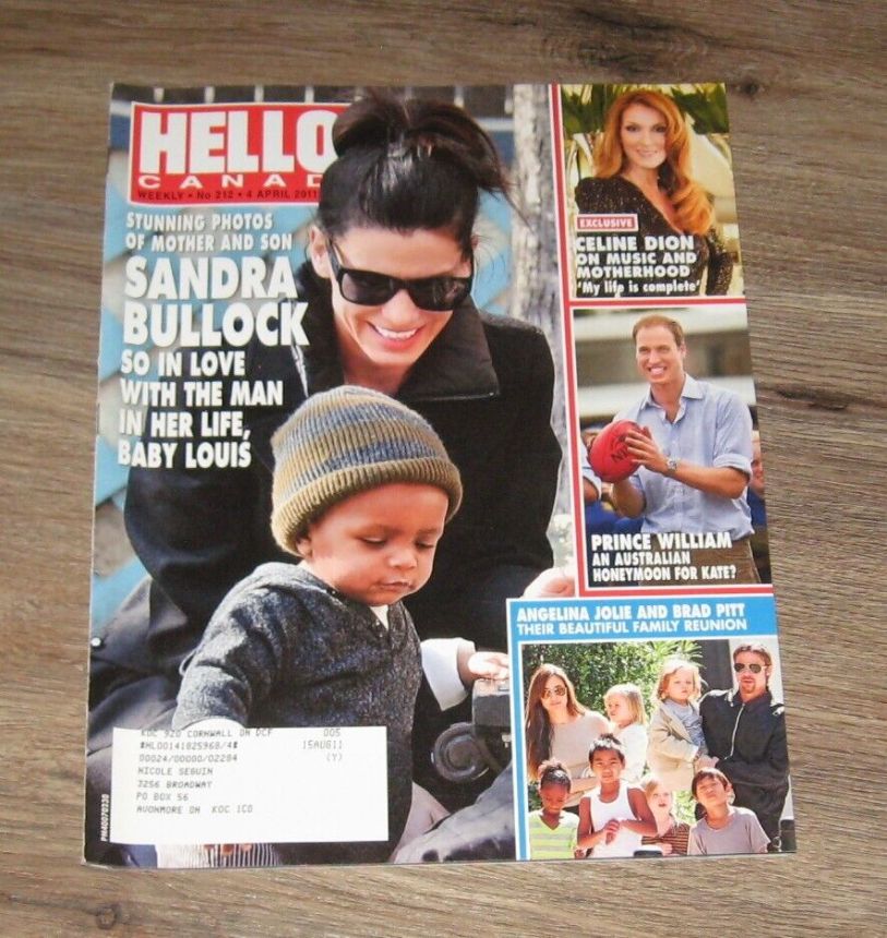 HELLO CANADA magazine side cover 4 April 2011