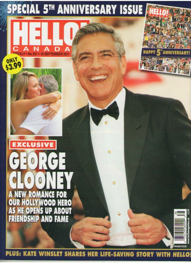 HELLO CANADA magazine side cover 19 September 2011
