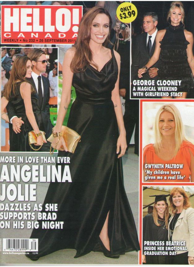 HELLO CANADA magazine side cover 26 September 2011