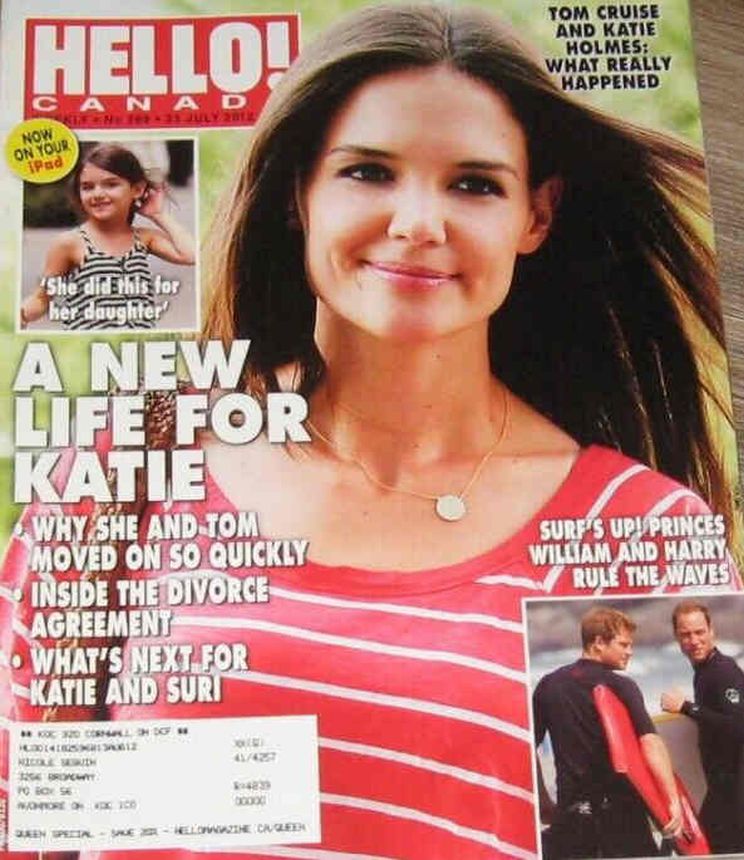 HELLO CANADA magazine side cover 23 July 2012