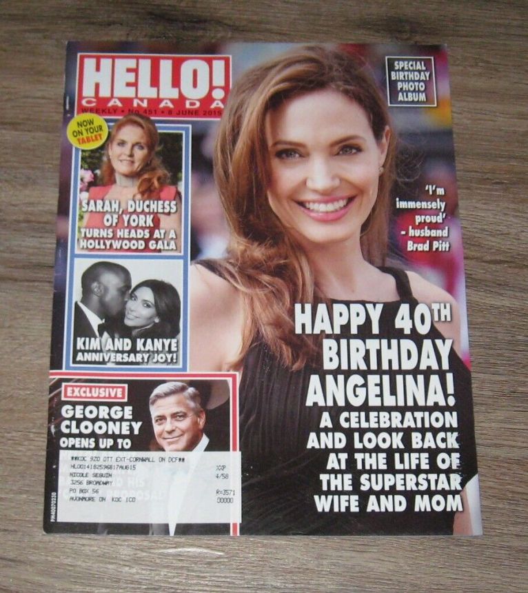 HELLO CANADA magazine side cover 8 June 2015