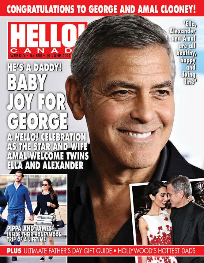 HELLO CANADA magazine side cover 19 June 2017
