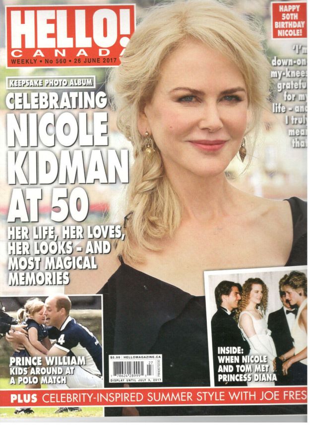 HELLO CANADA magazine side cover 26 June 2017