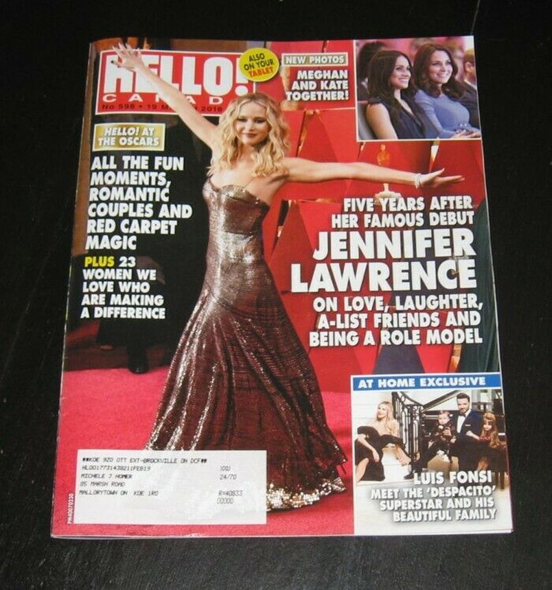 HELLO CANADA magazine side cover 19 March 2018