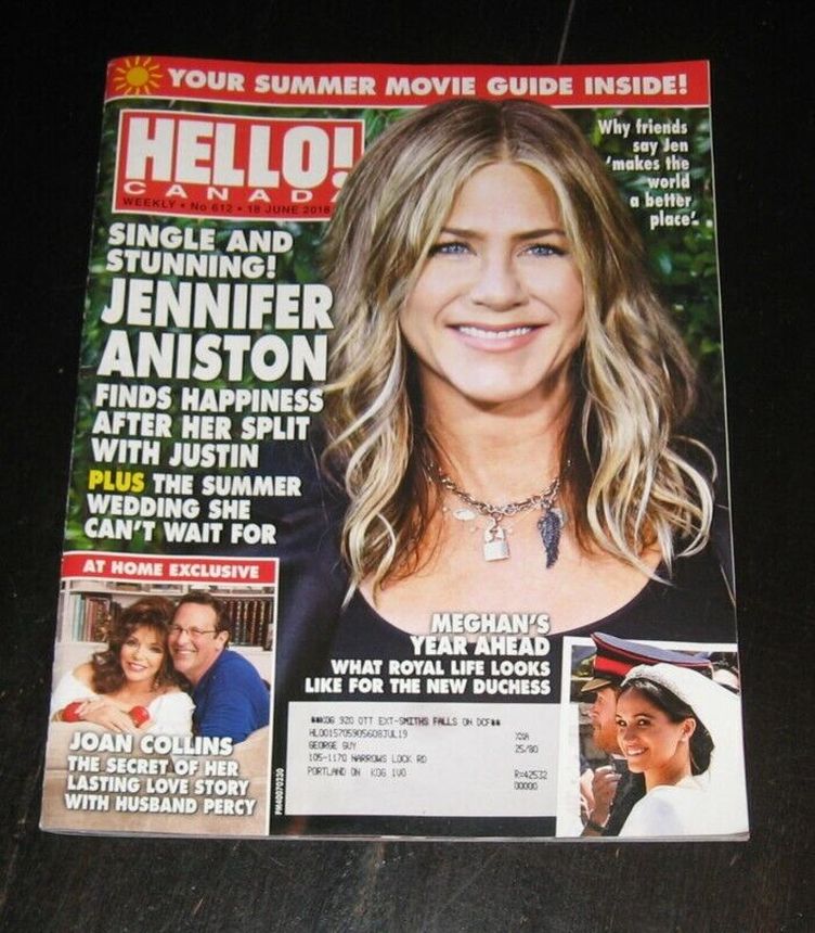 HELLO CANADA magazine side cover 18 June 2018