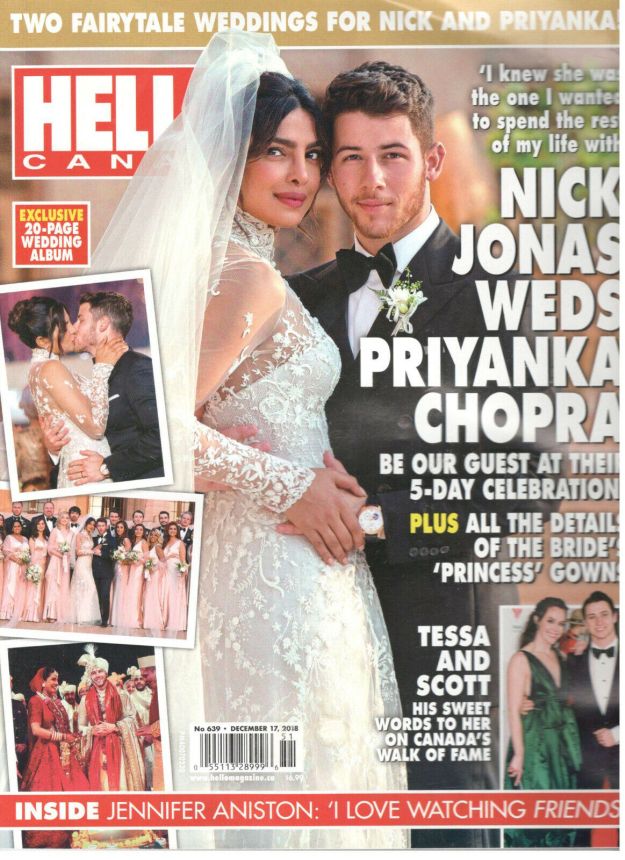 HELLO CANADA magazine side cover 17 December 2018
