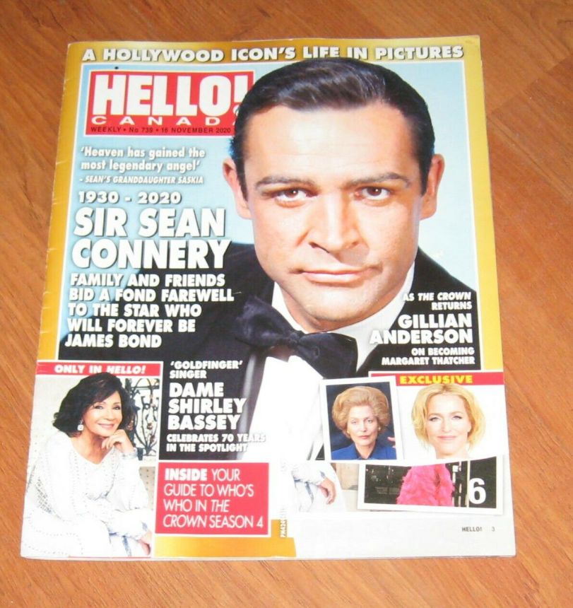 HELLO CANADA magazine side cover 16 November 2020