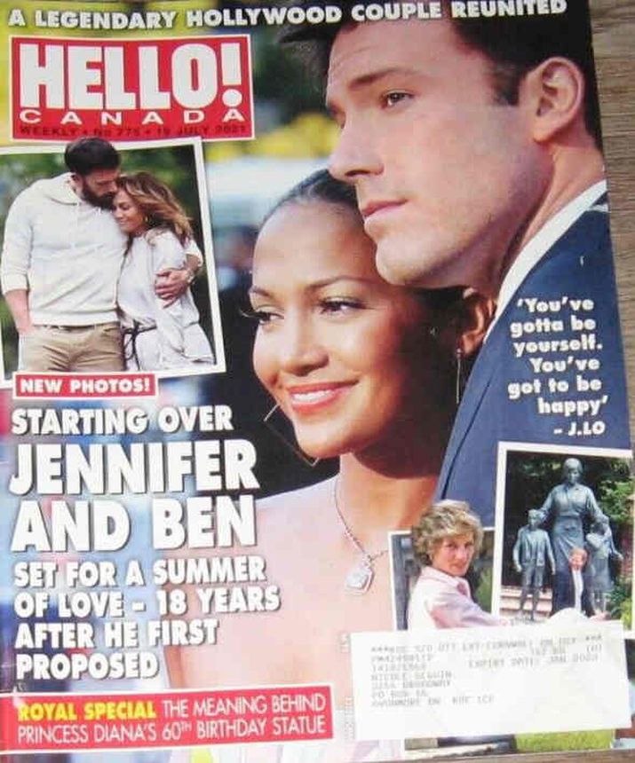 HELLO CANADA magazine side cover 19 July 2021