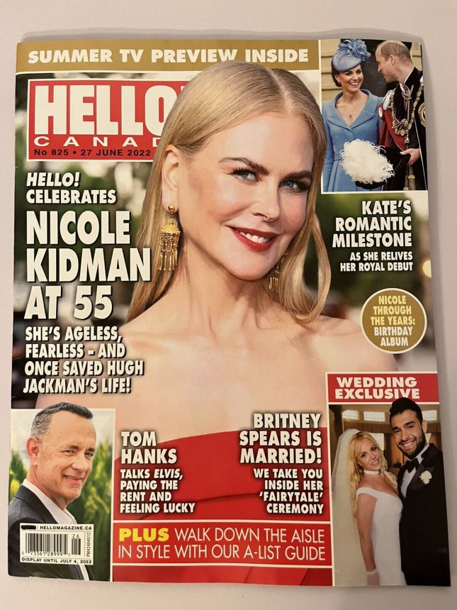HELLO CANADA magazine side cover 27 June 2022