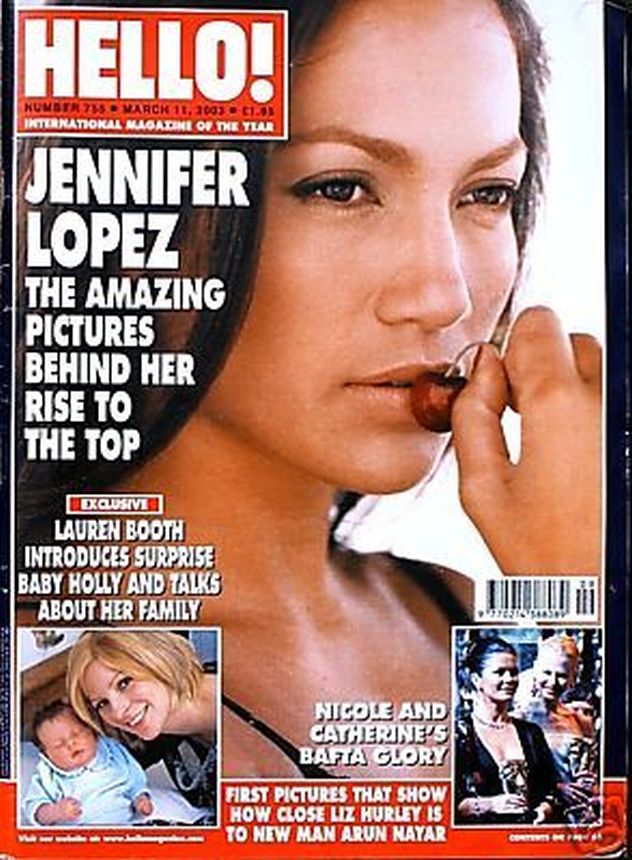HELLO! AUSTRALIA magazine side cover 11 March 2003