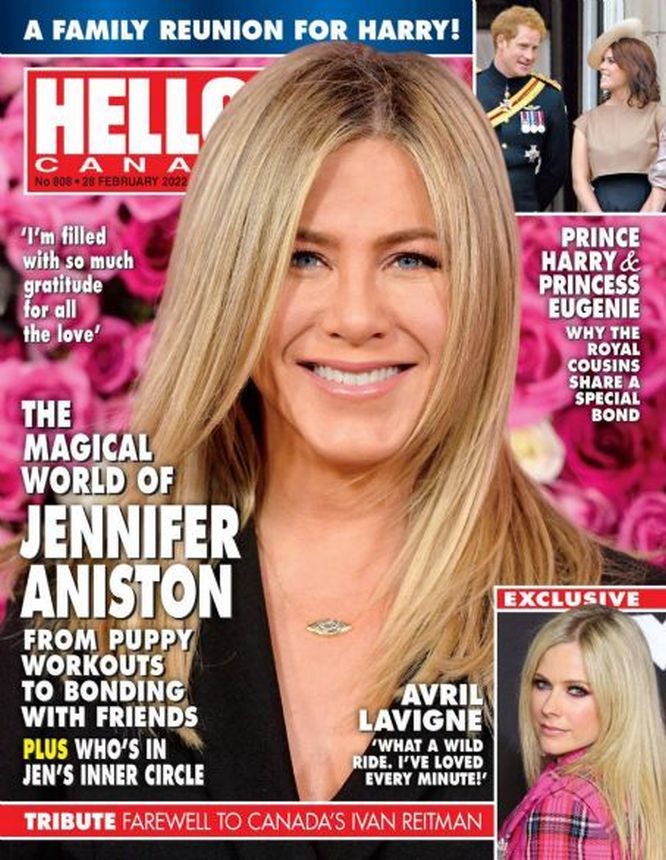 HELLO CANADA magazine side cover 28 February 2022