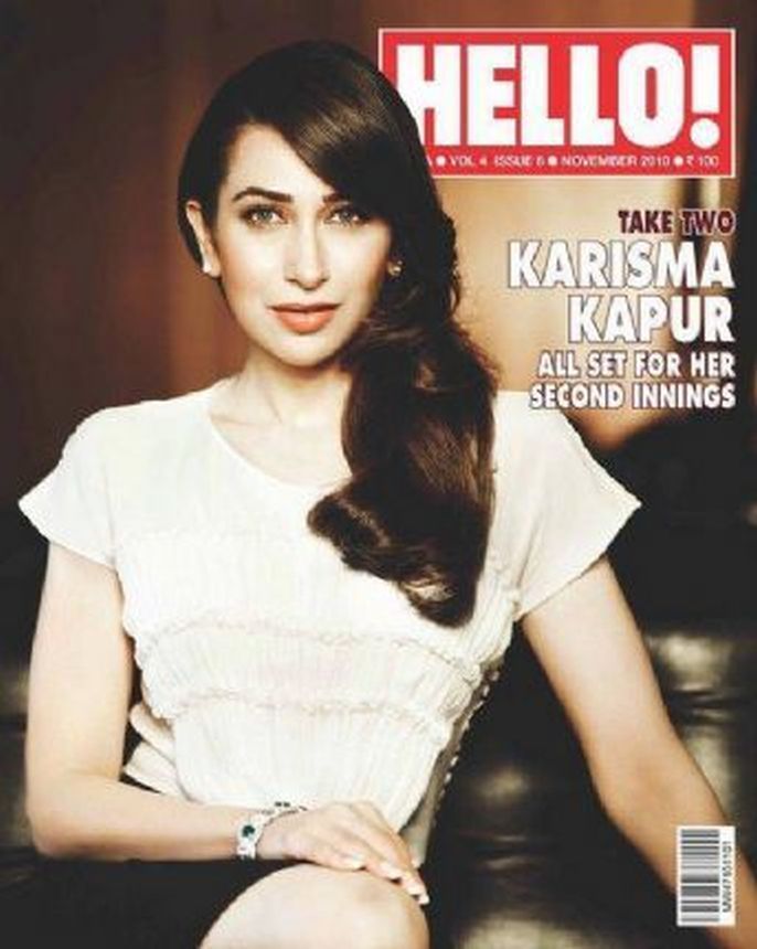 HELLO! INDIA magazine side cover  November 2010