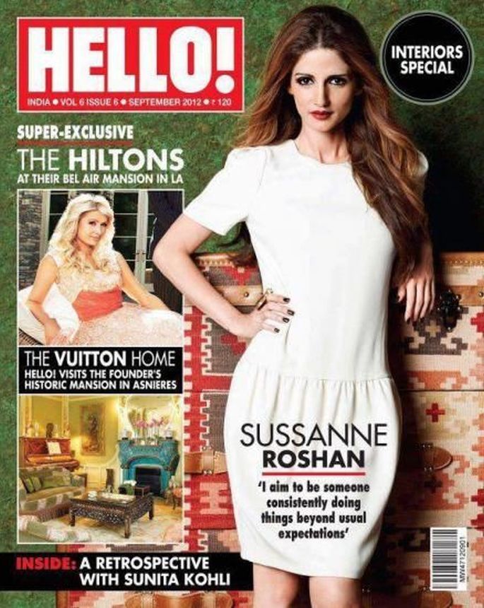HELLO! INDIA magazine side cover  September 2012