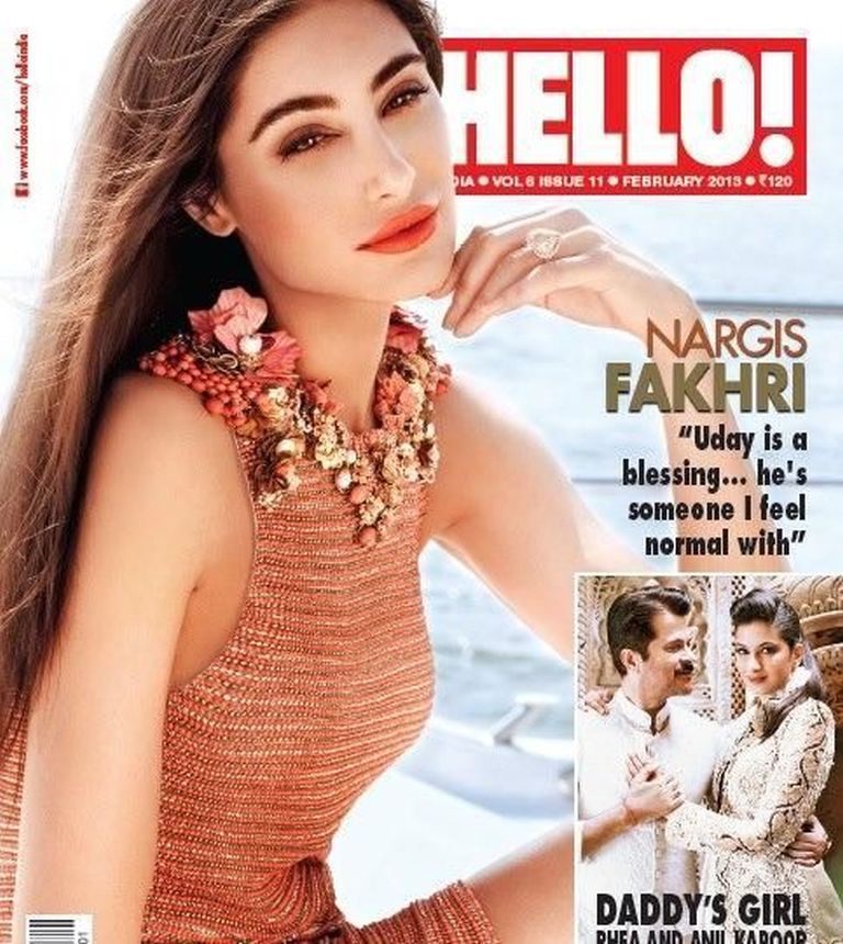 HELLO! INDIA magazine side cover  February 2013
