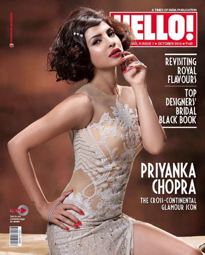 HELLO! INDIA magazine side cover  October 2015