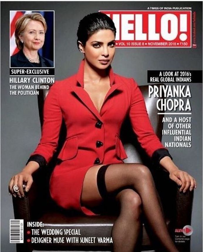 HELLO! INDIA magazine side cover  November 2016
