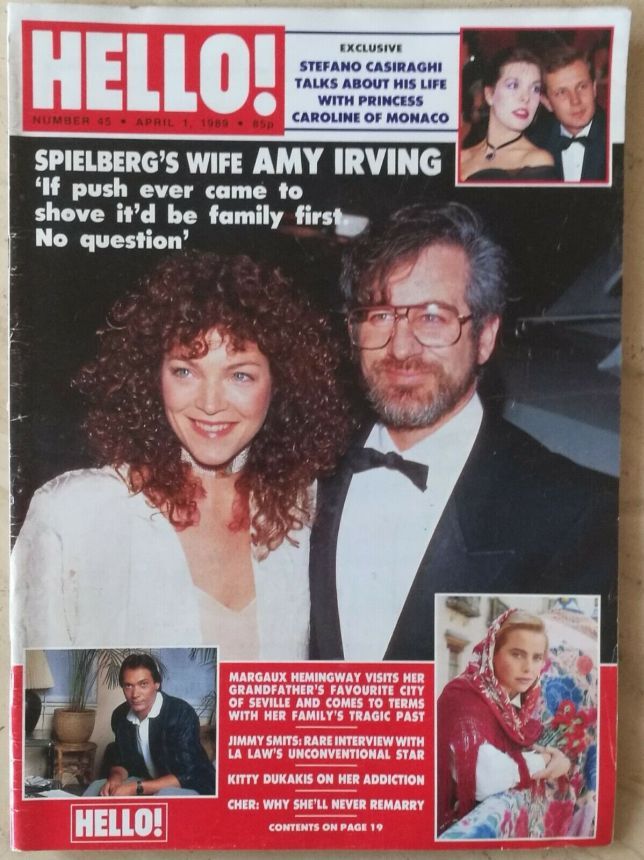 HELLO magazine side cover Issue 45 1 April 1989
